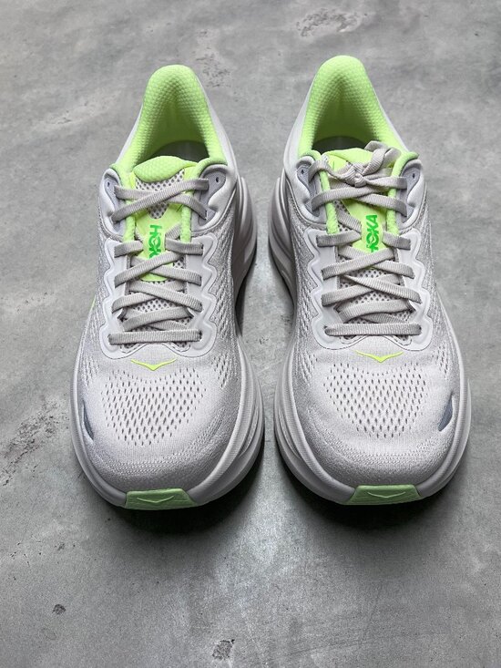 Hoka Bondi 9 Running Shoe Men\'s Grout Neon Yuzu 1162011/GYZ - New